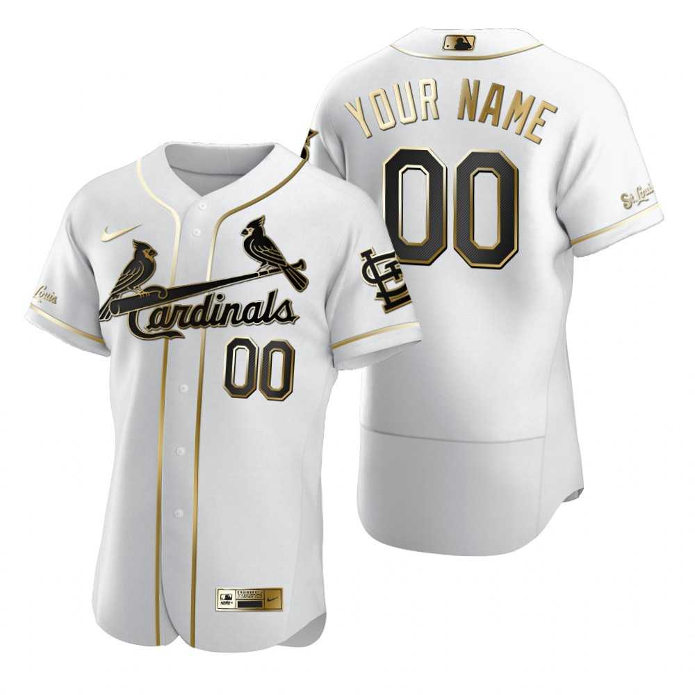 St. Louis Cardinals Customized Nike White Stitched MLB Flex Base Golden Edition Jersey,We sell and wholesale St. Louis Cardinals Customized Nike White Stitched MLB Flex Base Golden Edition Jersey on line form chian!